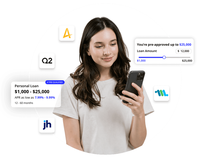 Borrower reviewing a pre-approved offer